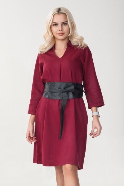 Kadın  Bağlamalı Suni Deri Kemer