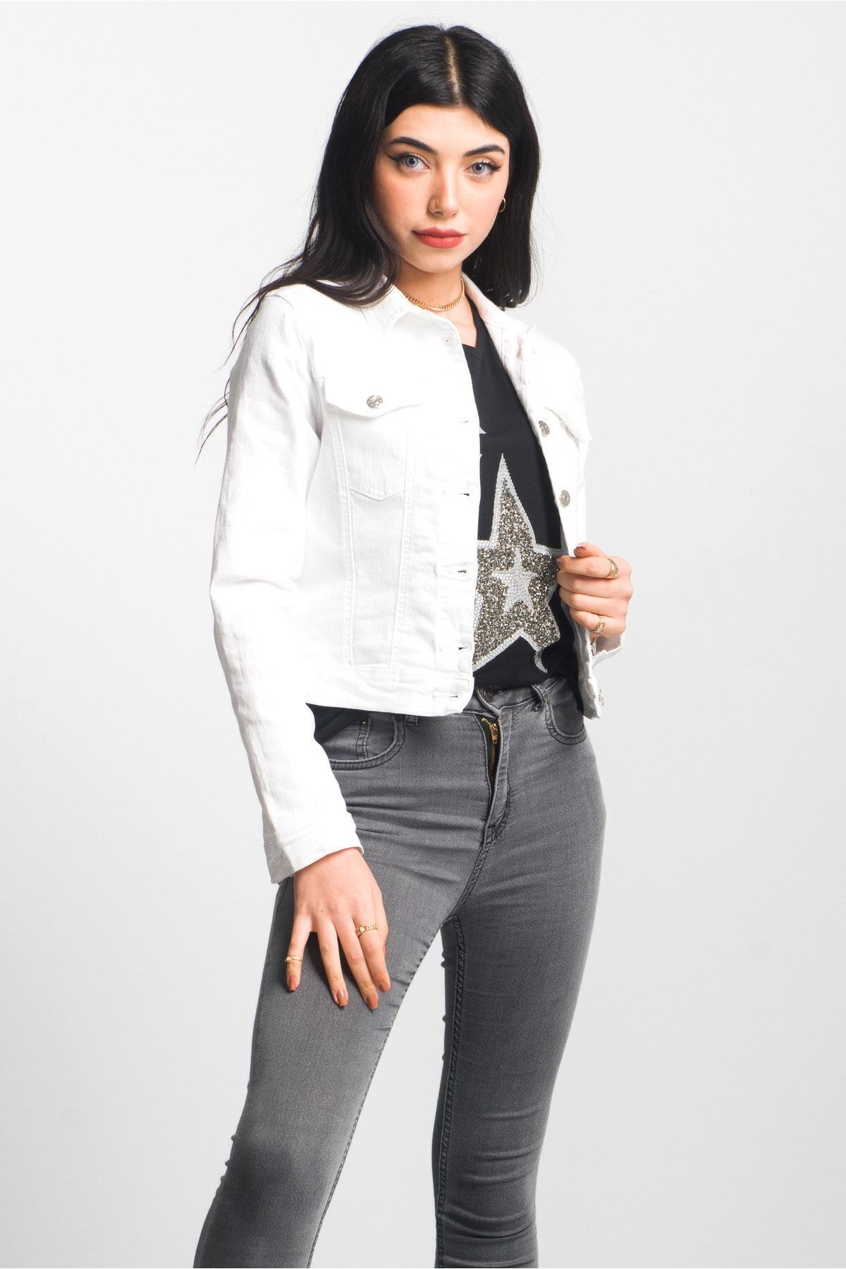 Power Strech Kot Mont Beyaz - 44