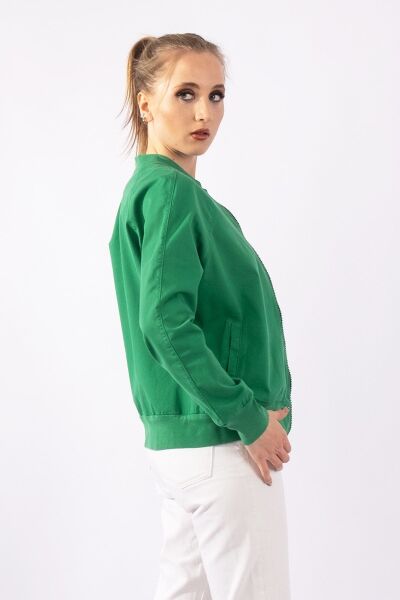 Bold & Young Kadın Siyah Bomber Ceket 36 - Yeşil