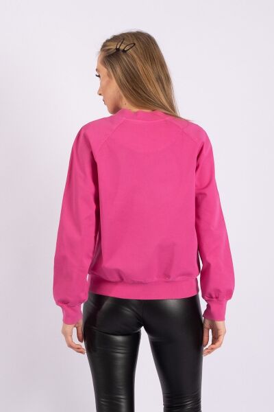 Bold & Young Kadın Siyah Bomber Ceket 38 - Fuşya