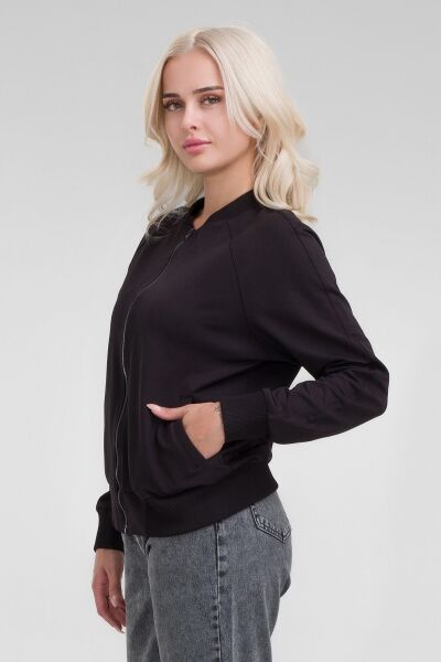 Bold & Young Kadın Siyah Bomber Ceket siyah sw - XL