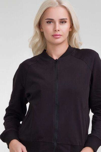 Bold & Young Kadın Siyah Bomber Ceket siyah sw - XL