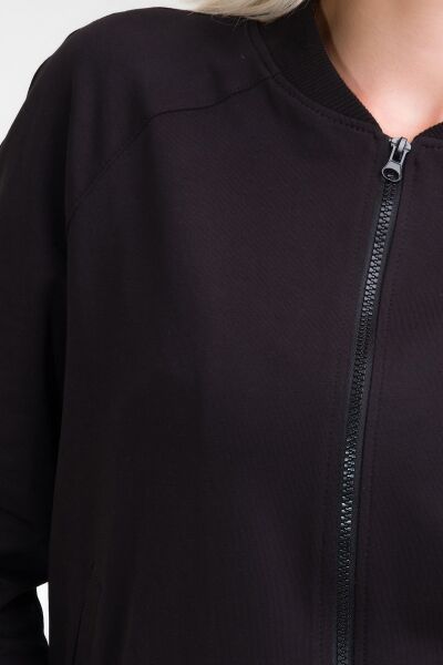 Bold & Young Kadın Siyah Bomber Ceket siyah sw - XL